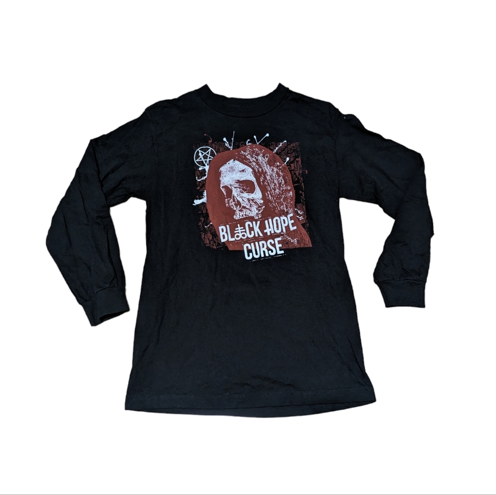 Black Hope Curse Cotton Screen Printed Tee Size Small Goth Punk Alt Fashion